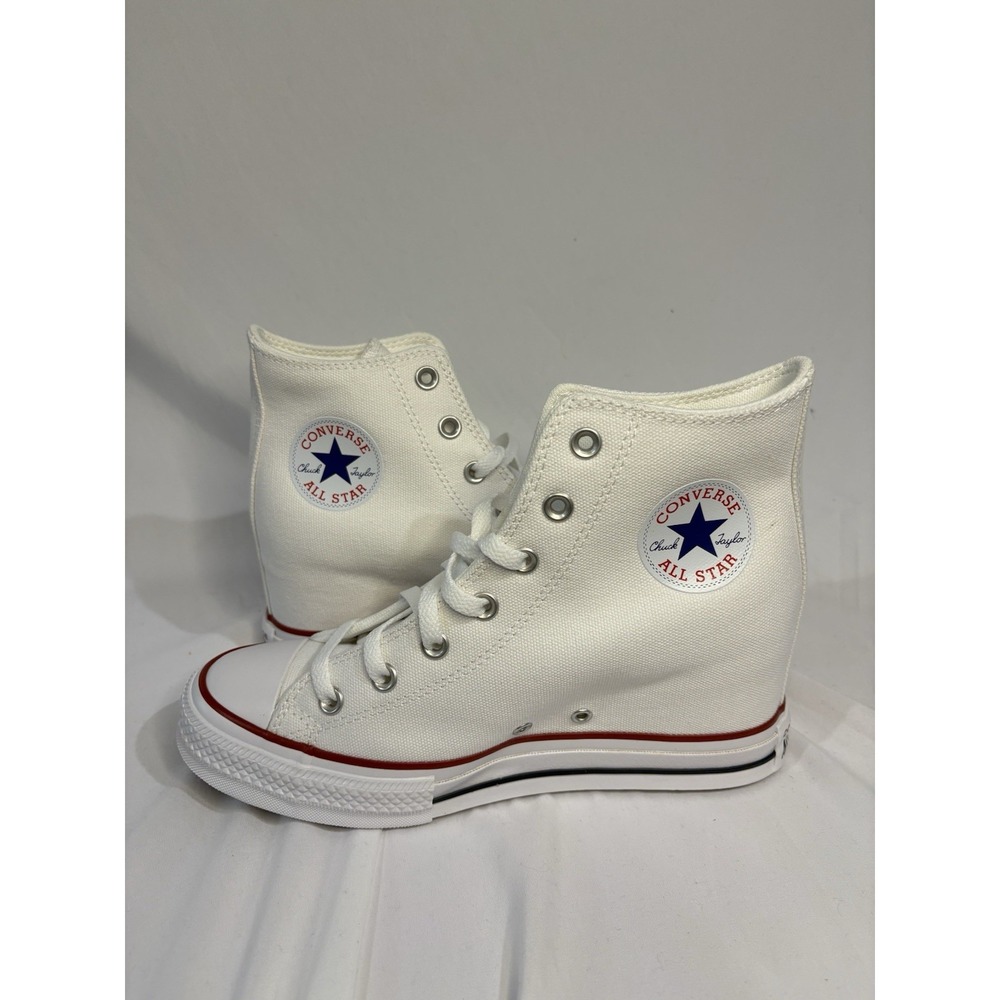 Size 9.5 Women's Converse Chuck Taylor All Star Wedge Platform Shoes / A11908C - Picture 5 of 8